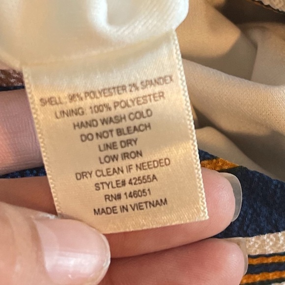 Monteau Multi Colored Pin Stripe Jumpsuit - Picture 9 of 10